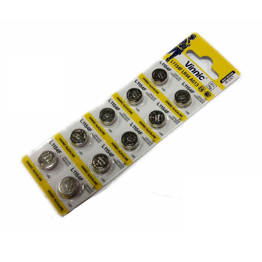 10 x alkaline batterij ag13 lr44 l1154 vinnic a76 voor speelgoed