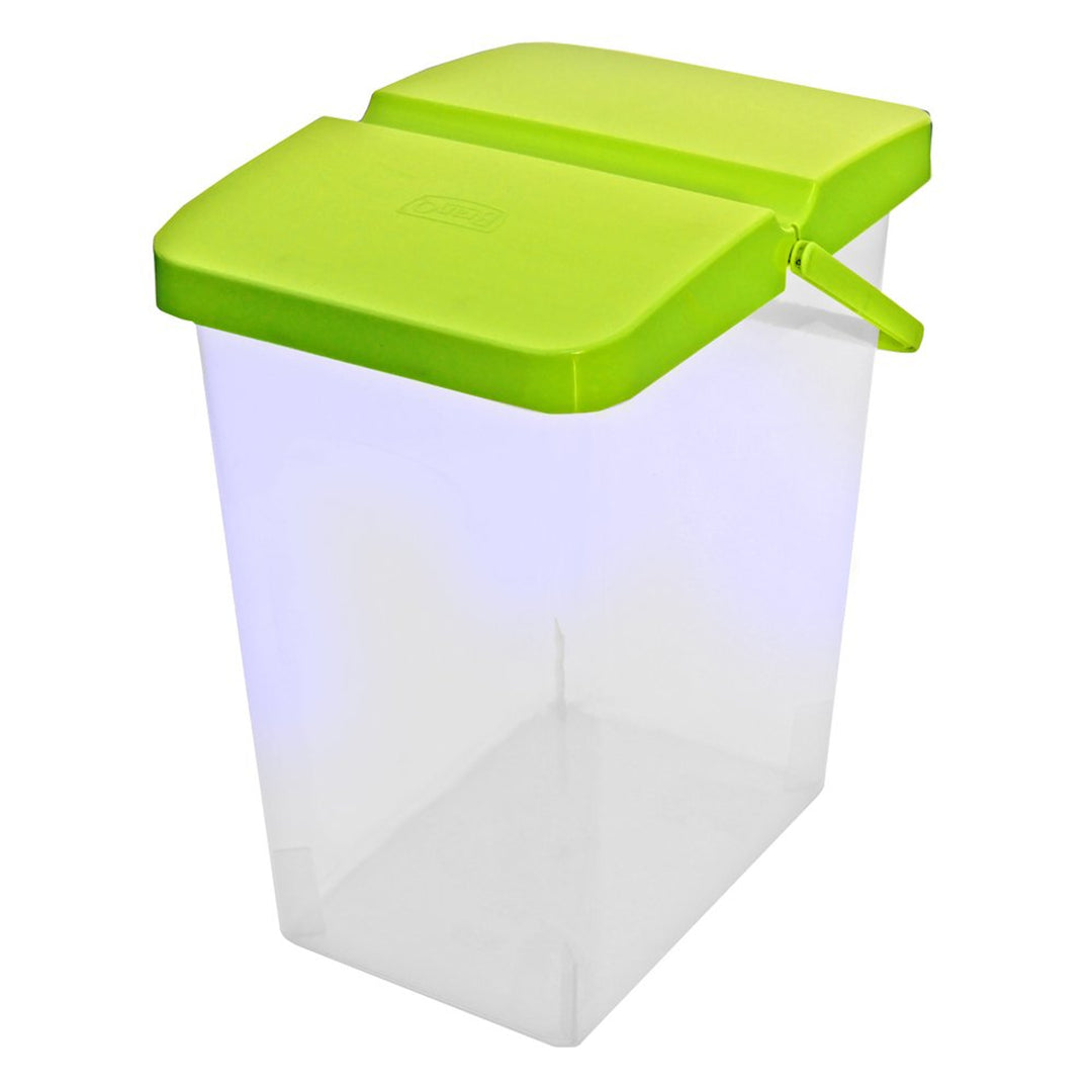 BranQ - Poeder- of voercontainer 10L | Esthetisch en duurzaam | lime / transparant
