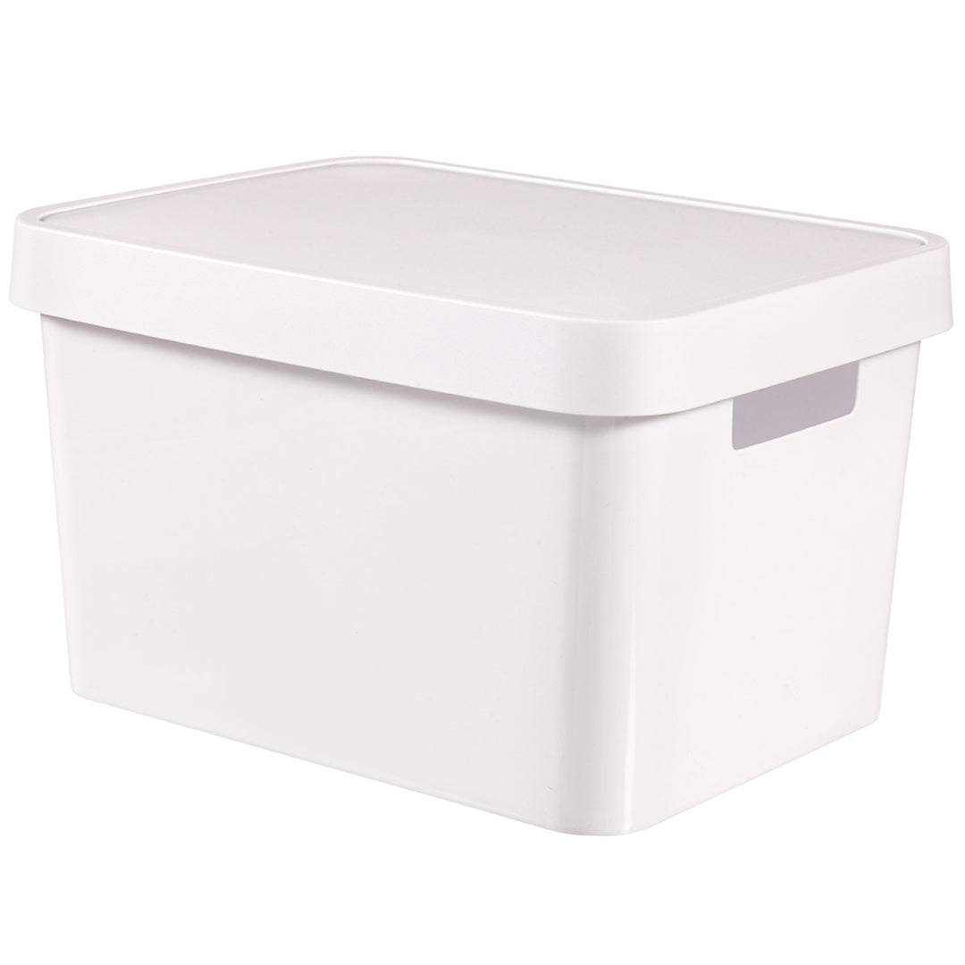 Houder met deksel Curver Infinity 17L witte opbergdoos
