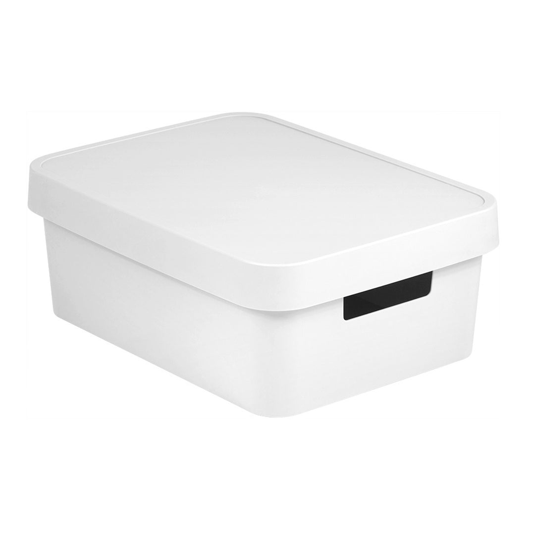 Opbergbox met deksel Curver Infinity 11L wit
