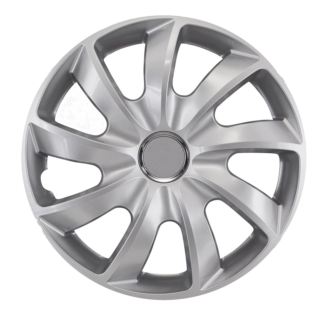 NRM Stig - Wieldoppen - 15 inch set van 4 - Zilver