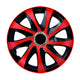 Universele wieldoppen 15" NRM DRIFT Extra rood/zwart 4 stuks