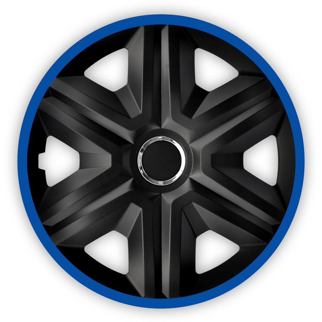 NRM FAST LUX Universele wieldoppen 14" Blauw 4 stuks