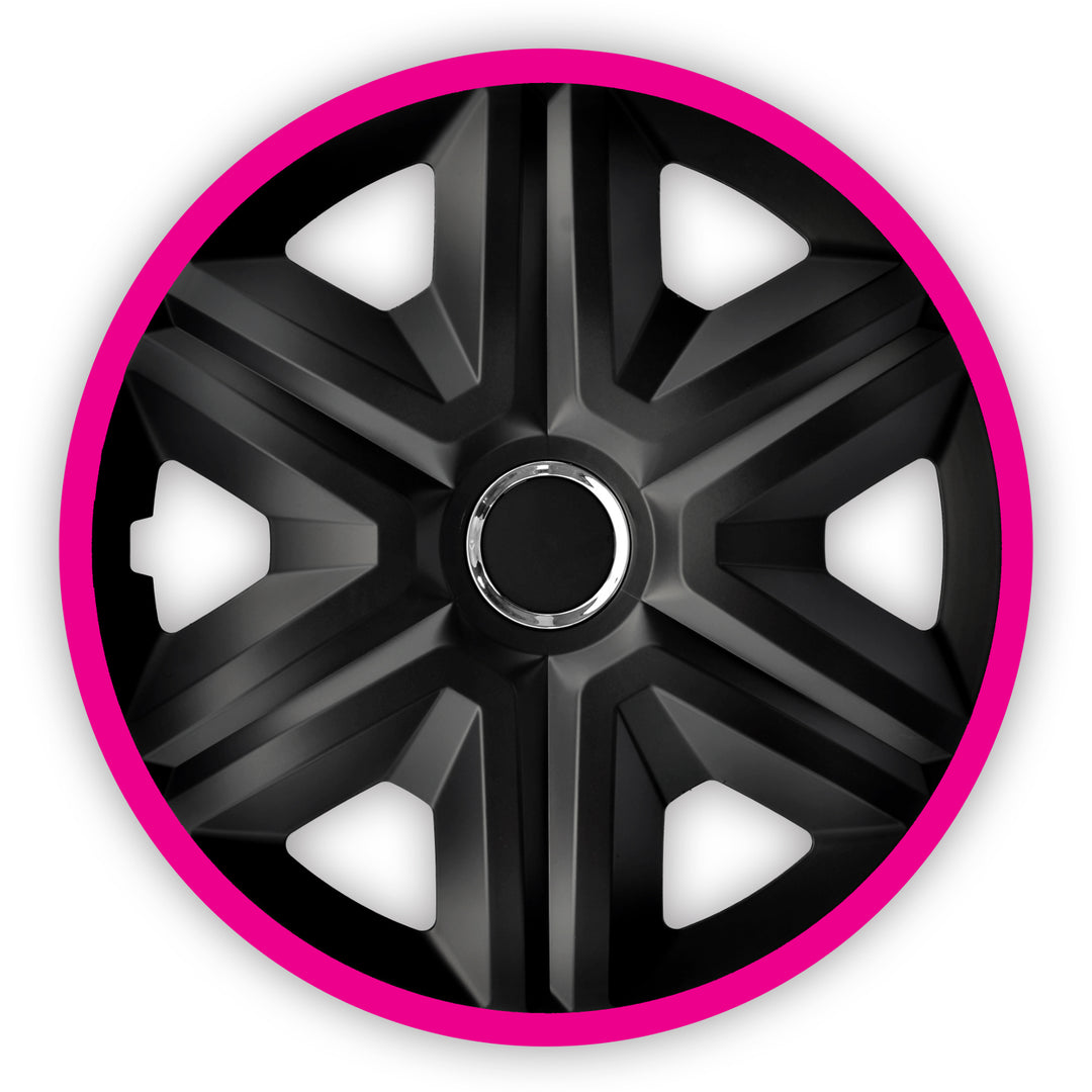 Wieldoppen FAST LUX roze 15 "4-delige montage zonder gereedschap