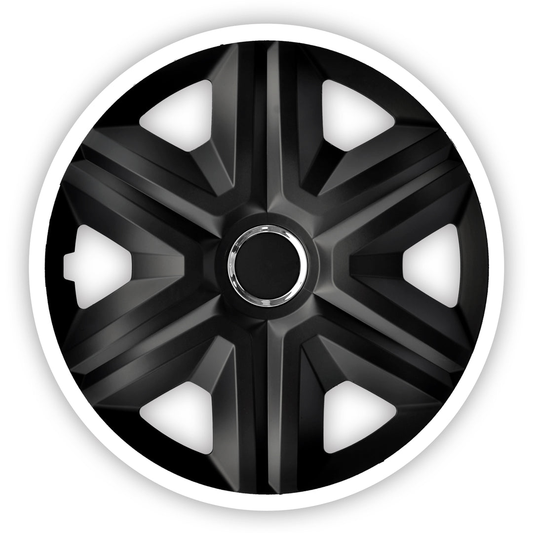 Wieldoppen FAST LUX wit 14 "4st. Het geeft het voertuig een speciale uitstraling