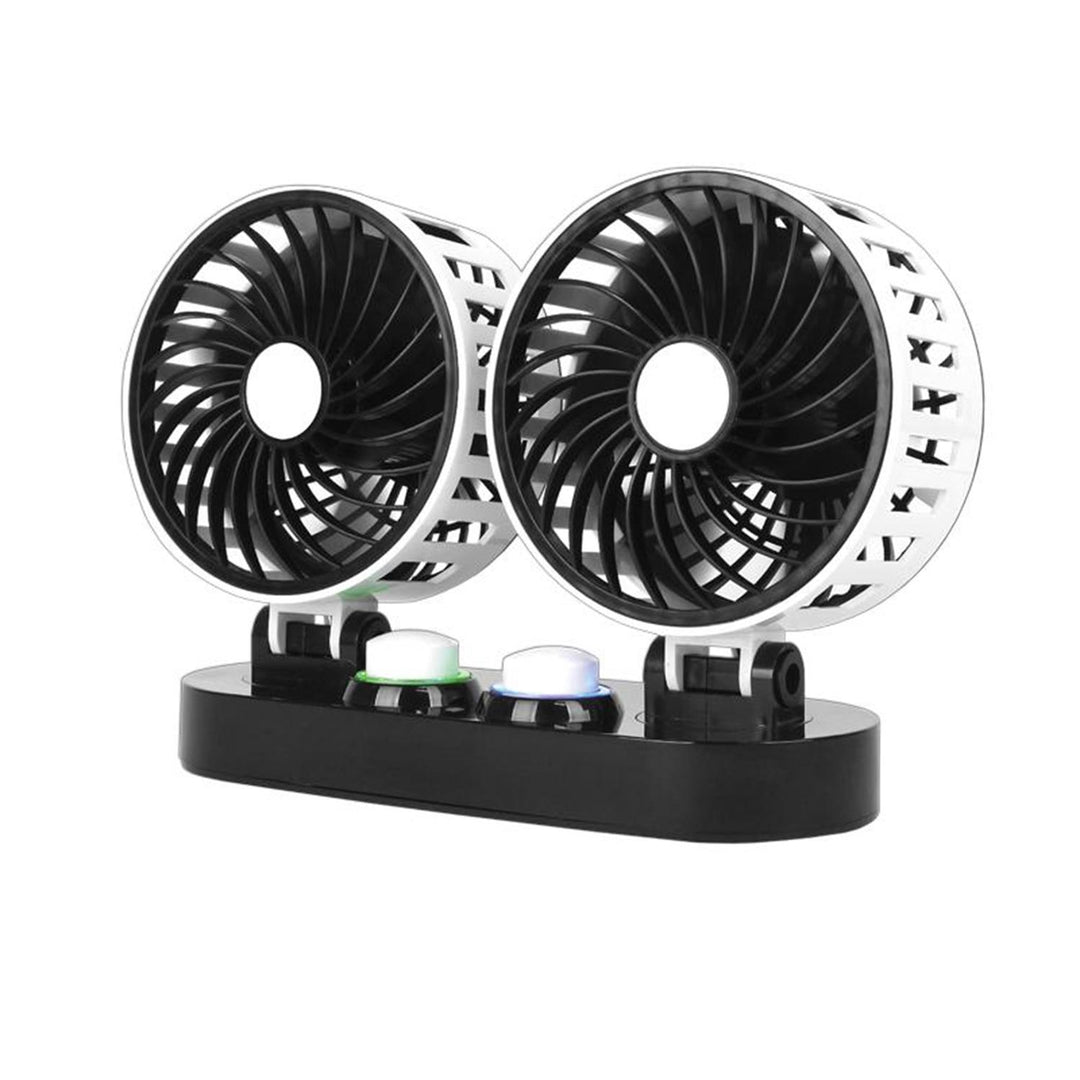 LTC dubbele USB ventilator 2x5 "12V met regeling