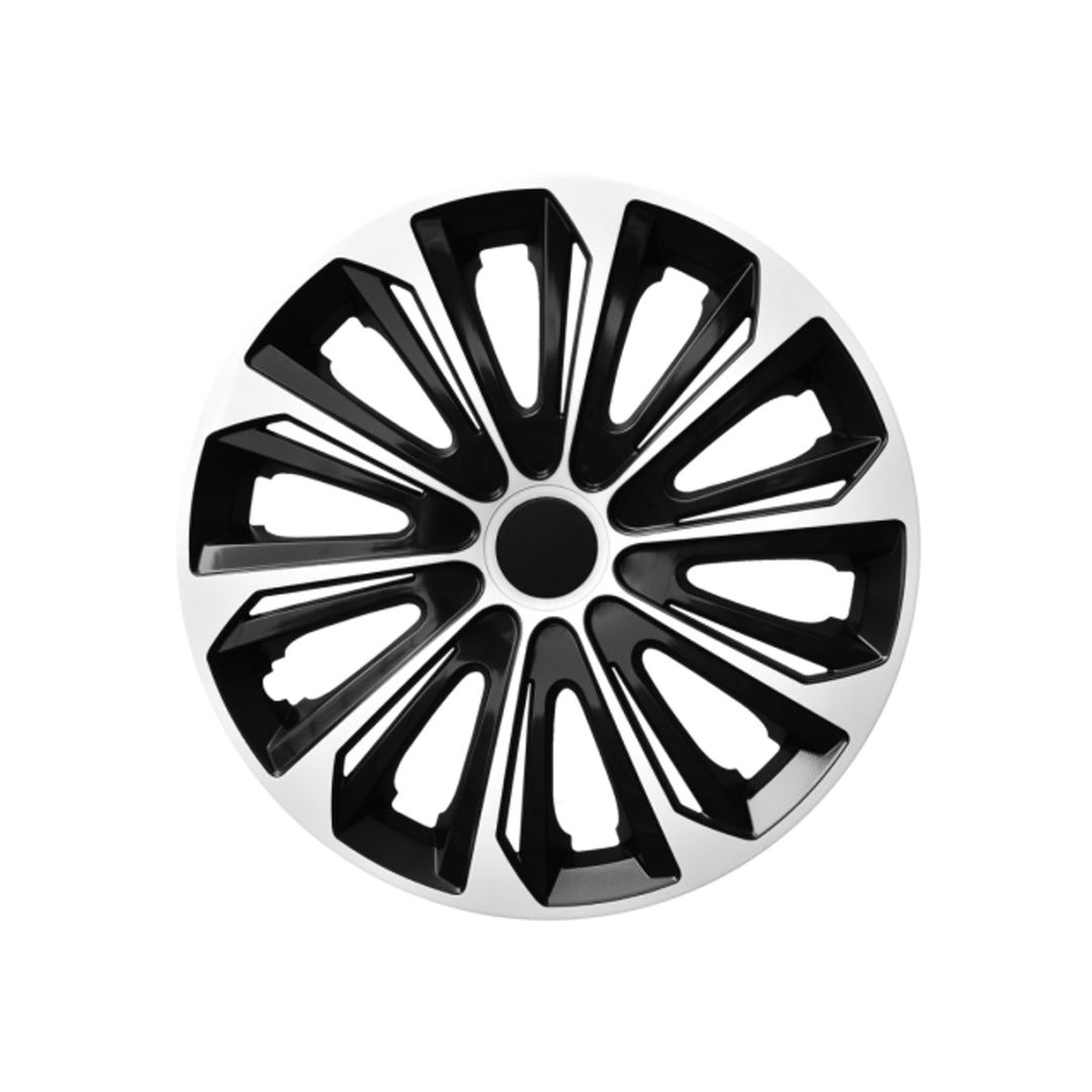 NRM STERKE DUOCOLOR WITTE ZWARTE wieldoppen zwart en wit 16 "