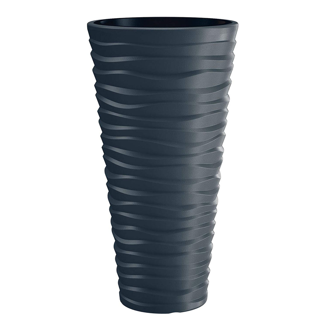 Bloempot met uitneembare inzet Sand Slim DPSA400 antraciet