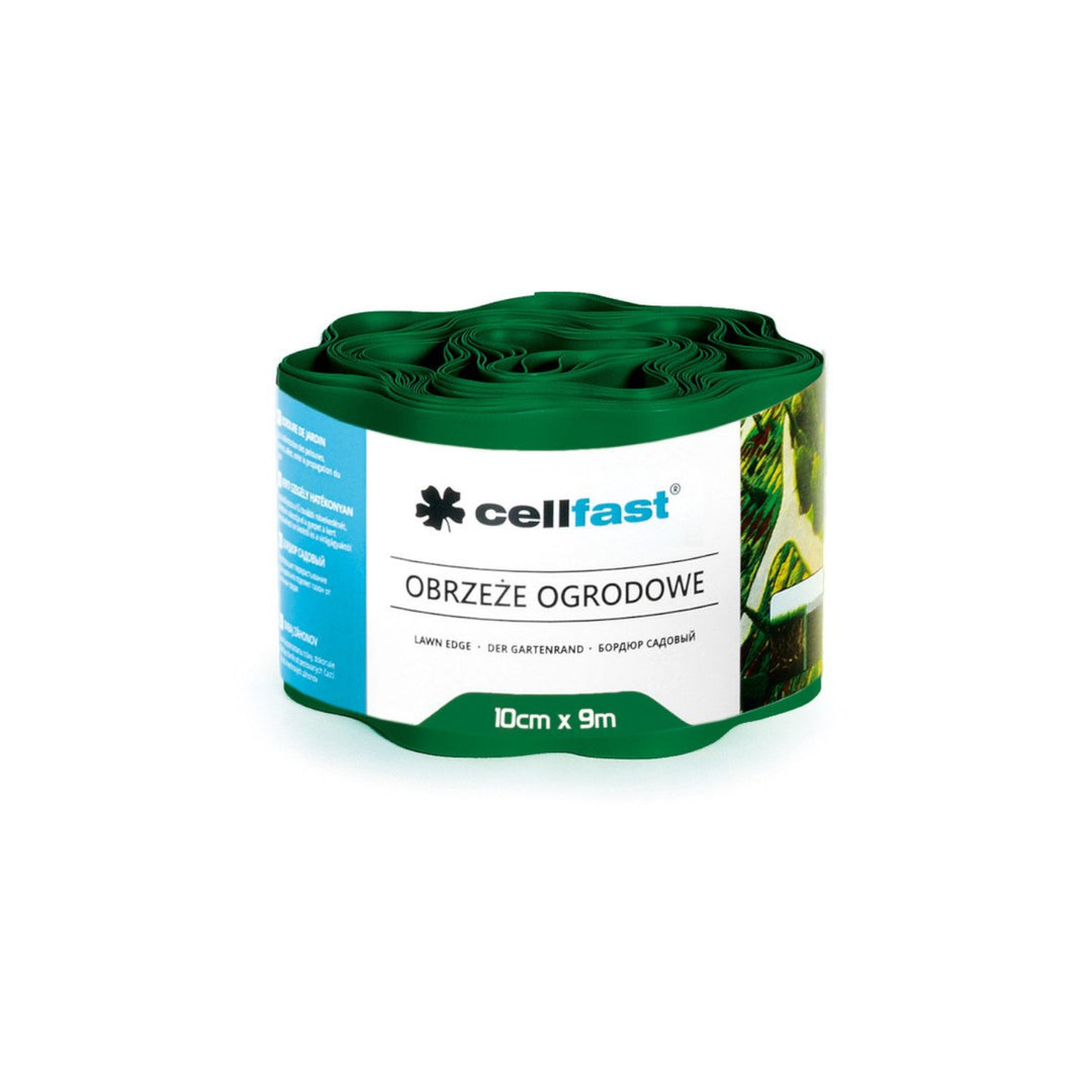Gegolfde tuinrand 10cm x 9m Cellfast donkergroen