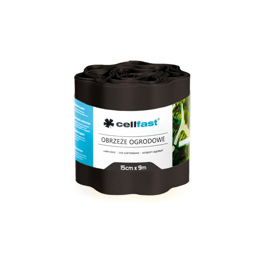 Tuin golvende rand 15cm x 9m Cellfast zwart