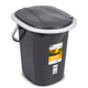Campingtoilet 19L Mobiele toiletemmer Reistoilet Toiletemmer Toilet Mobiele camping Antraciet