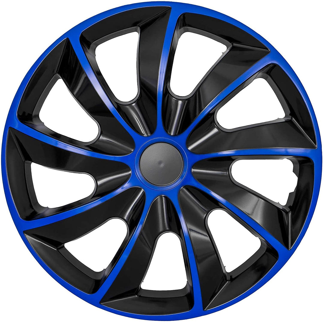 NRM QUAD BICOLOR BLAUW ZWART 17" wieldoppen - 4 stuks