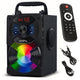 Audiocore AC730 Draagbare bluetooth luidspreker Draadloos 11W Uitgangsvermogen/ Radio / SD / MMC / Aux-in / USB / Verlichting / Afstandsbediening / Handvat