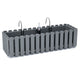 Boardee Fencycase balkonbak met ophanging en irrigatiesysteem bloembak bloempot met haak plantenbak 58cm grijs