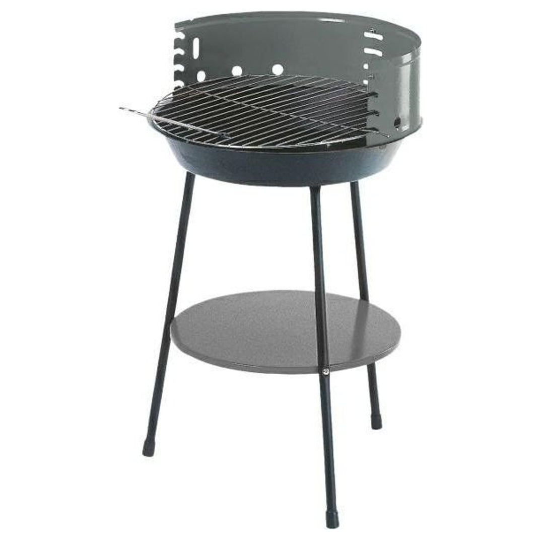 Master Grill MG915 Tuingrill met onderste plank Houtskoolgrill 35 cm diameter BBQ