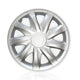 Universele wieldoppen 16" Draco zilver opdrukbaar 4 stuks