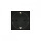 Maclean MCE719B Schuko-inbouwdoos zonder frame Geaarde contactdoos Modulaire wandcontactdoos Inbouwdoos Inbouwmontage