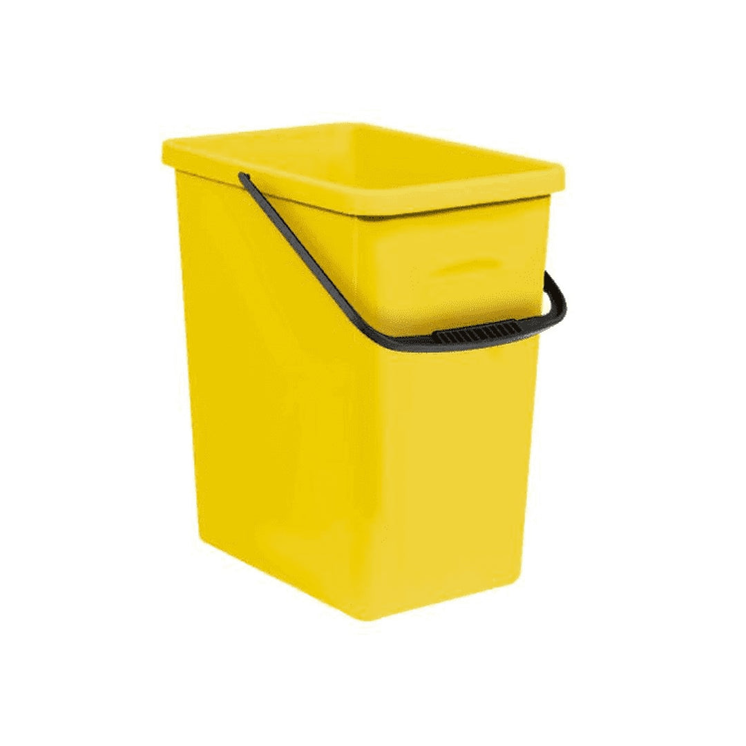 BranQ - Afvalbak - Recyclingbak | Eco - Opbergemmer 10L - Geel