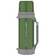 Maestro - Thermos 1L | Geïsoleerde Fles met Drinkbeker 350ml | Drukknop | Draagriem Geïsoleerde Fles Roestvrij Staal 304 + Plastic voor Warme of Koude Dranken (Groen)