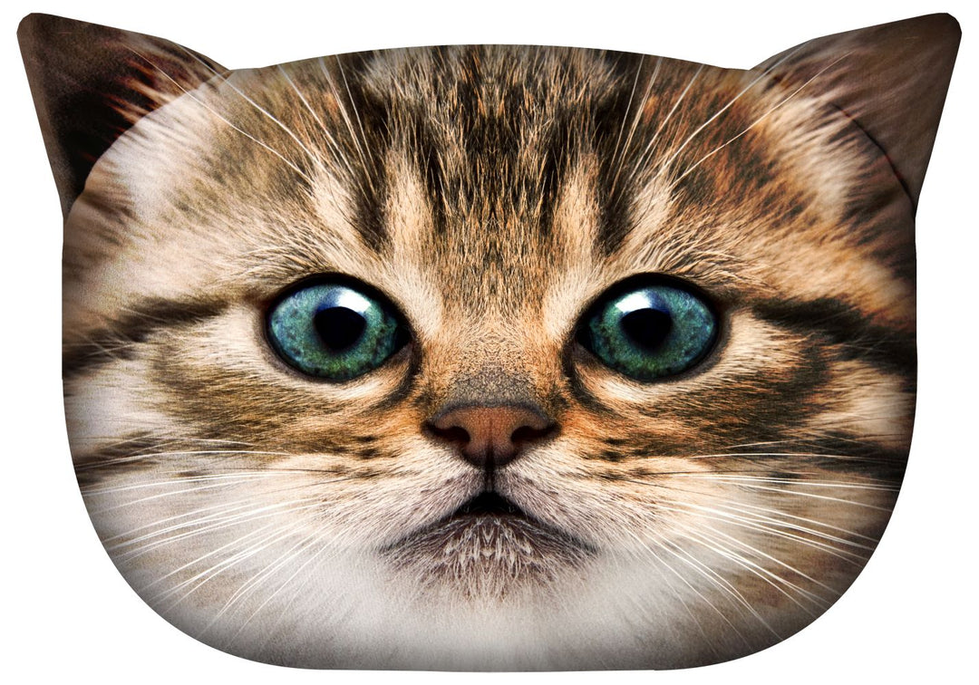 Bertoni - Knuffelkussen met kat motief Sierkussen met verborgen ritssluiting en vulling Kussen Gapcio