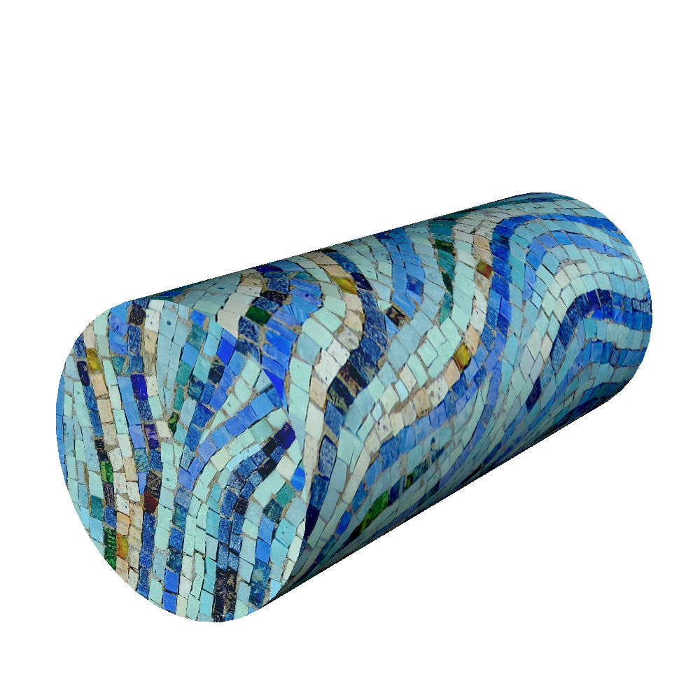 Bertoni - Nekkussen Lumbaal Roll 40x15cm Kussen Support Roll Thermoactive Foam Roll Kussen Mozaic