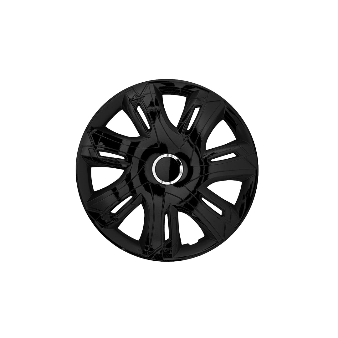 NRM - 15" wieldoppen - Supernova zwart gelakt - 4 stuks
