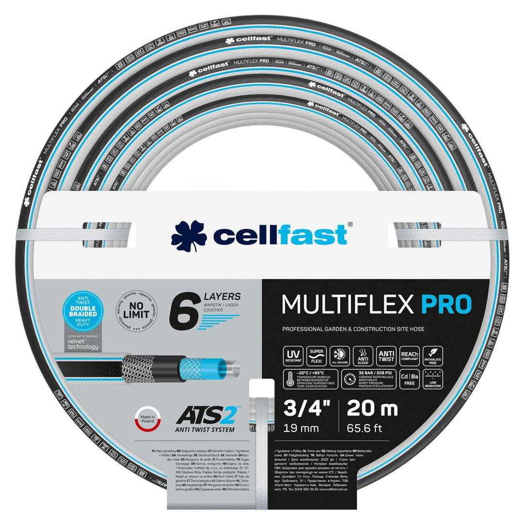 CELLFAST 13-820 MULTIFLEX PRO ATS2 3/4" tuinslang 20m 6-laags
