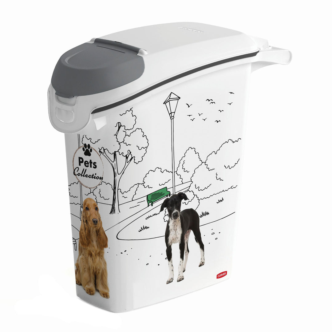 Curver PetLife Voercontainer 10 kg 23L Droogvoercontainer voor honden 23,5x49,7x50,30cm