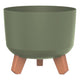 Prosperplast Gracia - Bloempot met pootjes - Rond / diameter 200 mm - Groen
