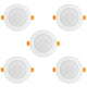 Maclean - Set van 5 stuks Led-paneel - SLIM inbouw - 9W, - Neutraal Wit 4000K - 120*26mm - 900lm - MCE371 R