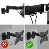 Muurbeugel voor TV, 23- 42 inch, tot 30 kg, Maclean Brackets 8, MC-503B LCD, LED