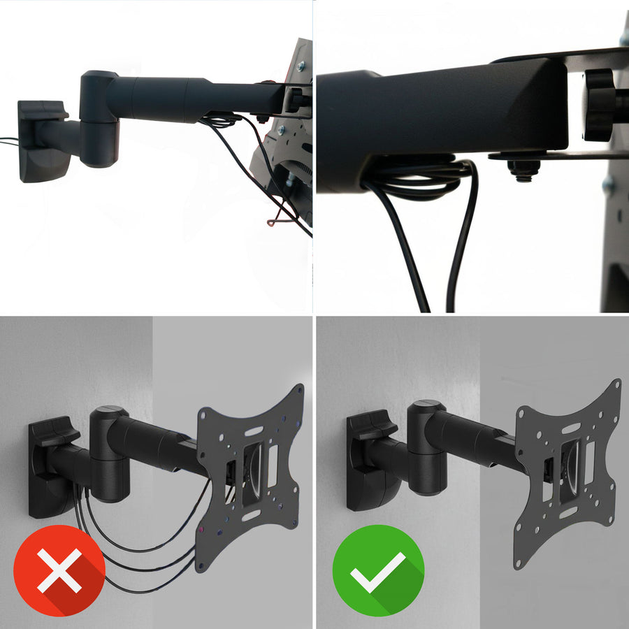 Muurbeugel voor TV, 23- 42 inch, tot 30 kg, Maclean Brackets 8, MC-503B LCD, LED