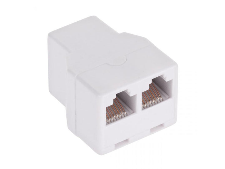 Gloednieuwe RJ45 splitter socket - 2x socket