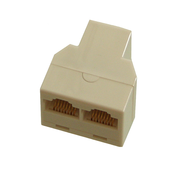 Gloednieuwe RJ45 splitter socket - 2x socket