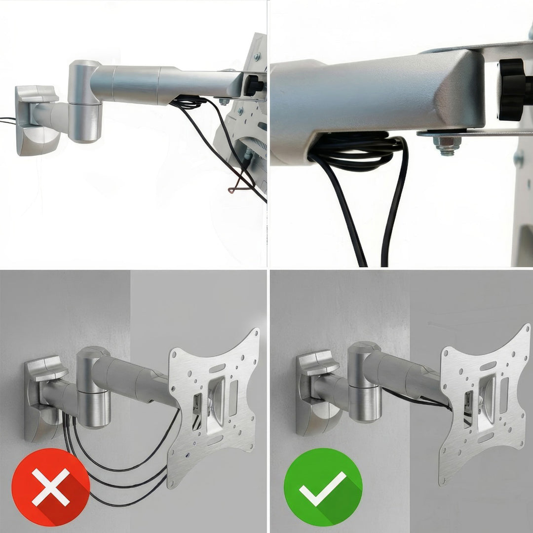 Maclean TV- of monitorbeugel, universeel, max. VESA 200x200, 23-50", 30 kg, zilver, MC-503A S