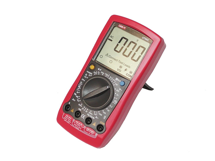 De professionele UT58C - UNI-T UT58C digitale meter vervaardigd door Uni-t is een universele multimeter met een aantal meetfuncties.