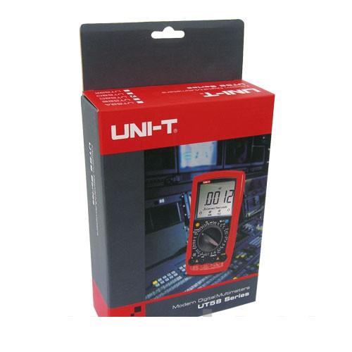 De professionele UT58C - UNI-T UT58C digitale meter vervaardigd door Uni-t is een universele multimeter met een aantal meetfuncties.