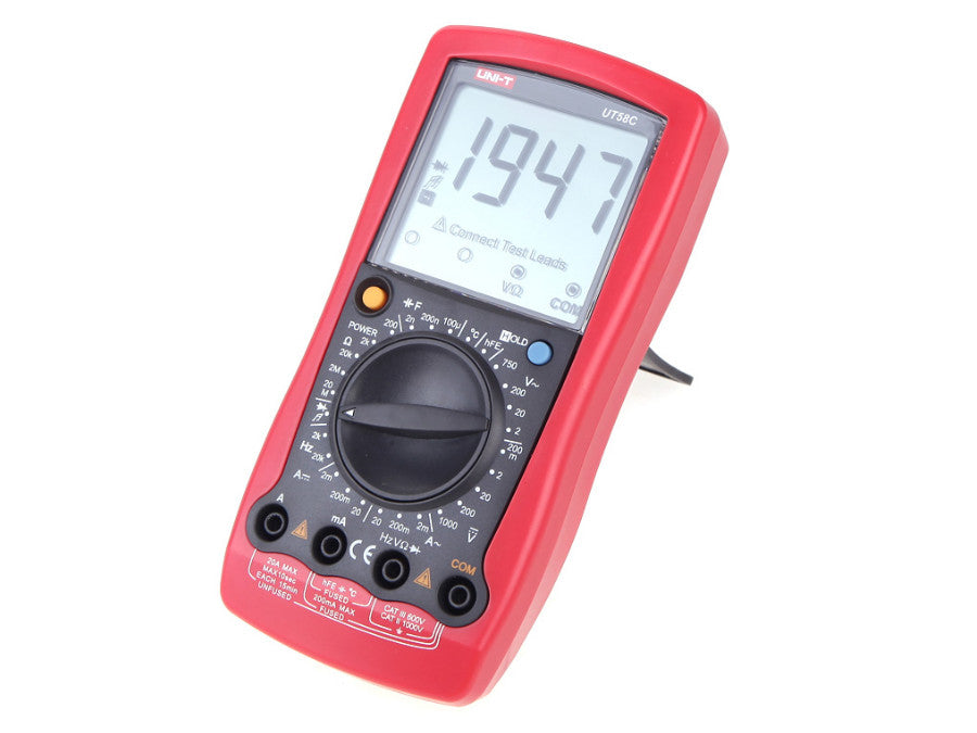 De professionele UT58C - UNI-T UT58C digitale meter vervaardigd door Uni-t is een universele multimeter met een aantal meetfuncties.