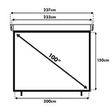 Projectiescherm elektrisch 100" 200x150 4:3 Maclean MC-592