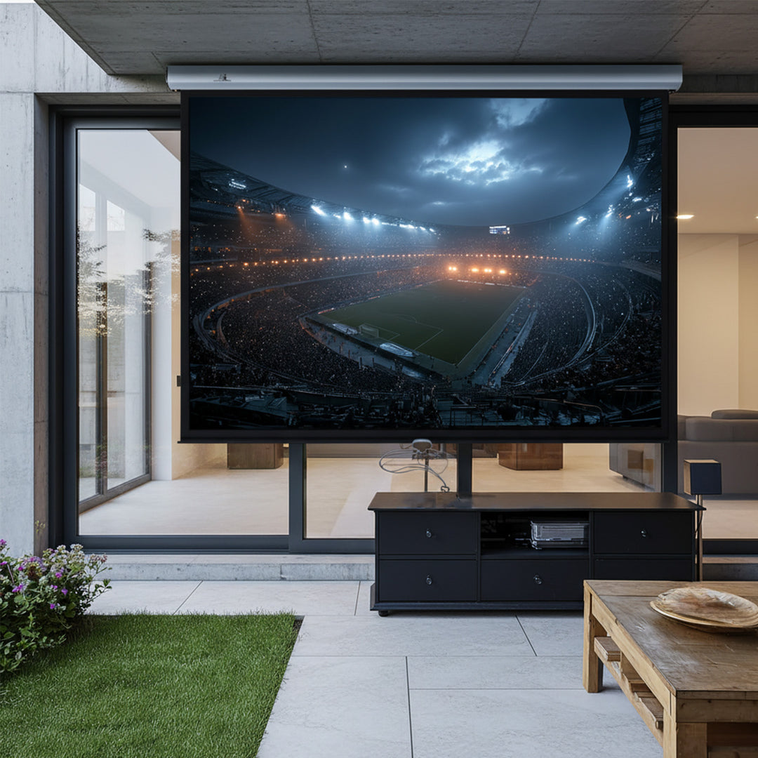 Thuis bioscoop: Projectiescherm elektrisch Maclean MC-591 120''  240x180cm HD 4: 3 HALFAUTOMATISCH!