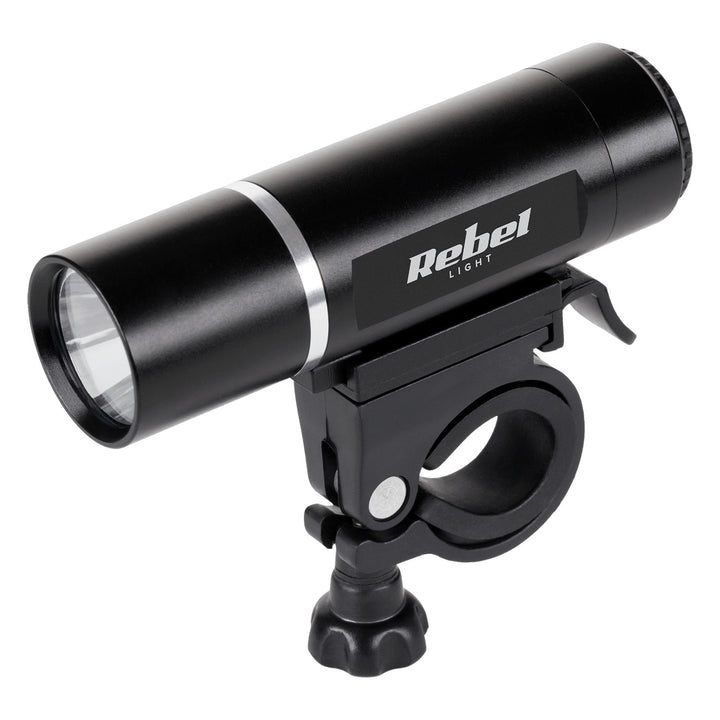 Fietsverlichtingsset URZ0015 voor 1x LED 3W + achter 3x LED accu Rebel