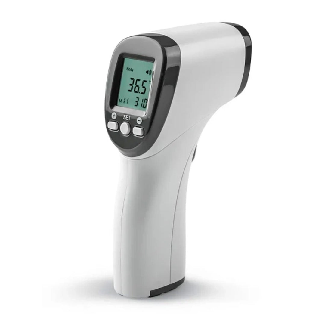 Contactloze thermometer van Tech-Med, LCD-scherm, geheugen voor 32 resultaten, TM-F03BB