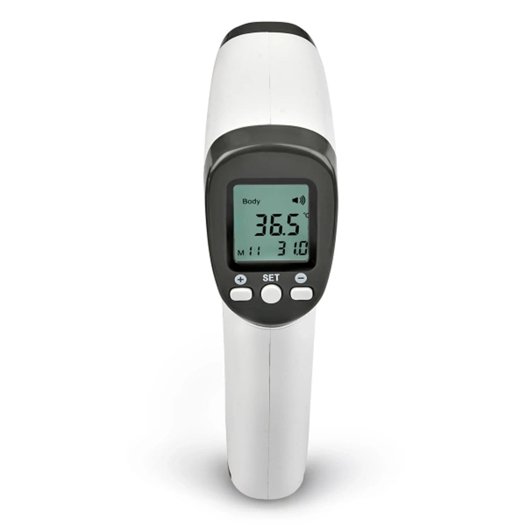 Contactloze thermometer van Tech-Med, LCD-scherm, geheugen voor 32 resultaten, TM-F03BB