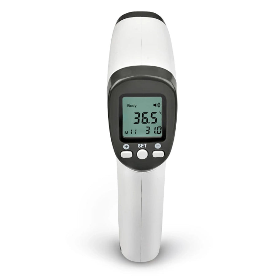 Contactloze thermometer van Tech-Med, LCD-scherm, geheugen voor 32 resultaten, TM-F03BB
