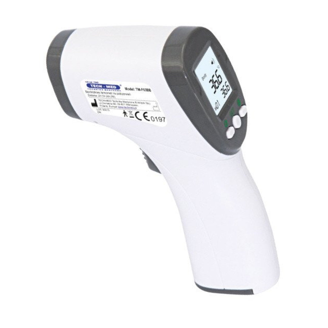 Contactloze thermometer van Tech-Med, LCD-scherm, geheugen voor 32 resultaten, TM-F03BB