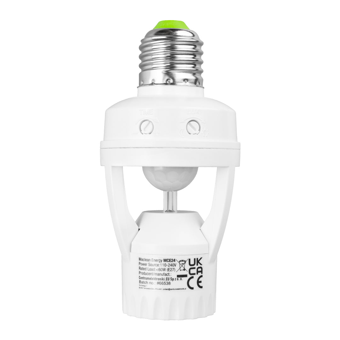 Lamphouder met automatische 360 ° bewegingssensor Maclean Energy MCE24