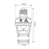 Lamphouder met automatische 360 ° bewegingssensor Maclean Energy MCE24