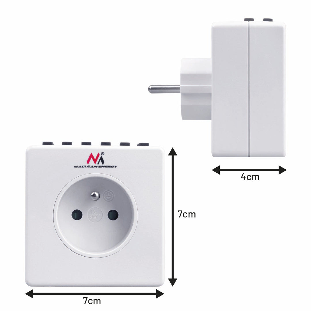 Programmeerbare digitale timer met Penaarde 3600W max 156 Maclean Energy MCE30