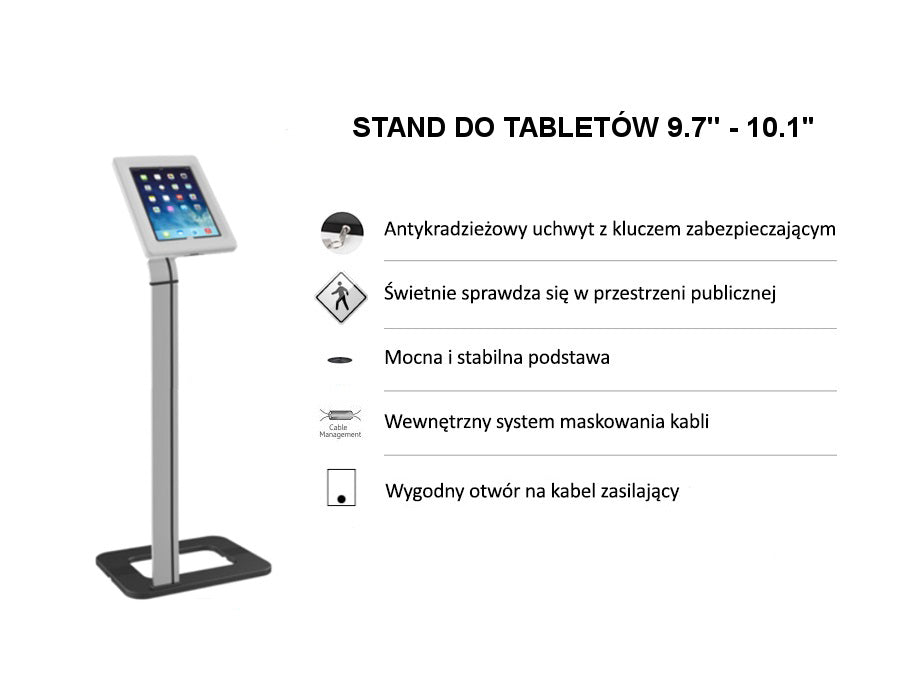 Tablet Vloer standaard floor stand anti dief MC-64 Maclean