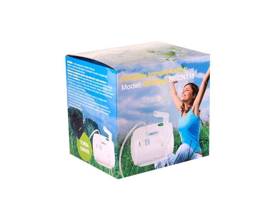 Zuigercompressor inhalator BR-CN116B Omnibus roze